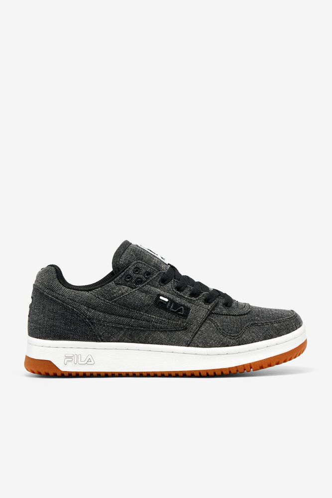 Fila T-2 Denim Trainers Black - Mens - 20571IDOP